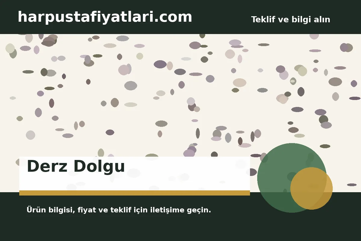Derz Dolgu ürün banner