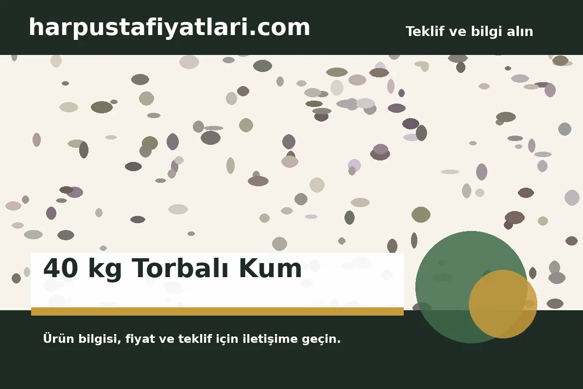 40 kg Torbalı Kum ürün banner