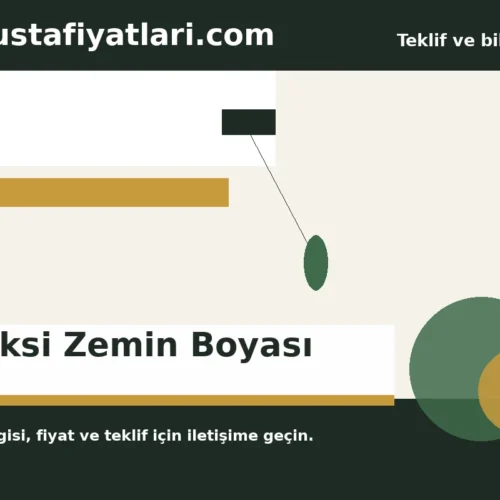 Epoksi Zemin Boyası - Harpuşta Fiyatları