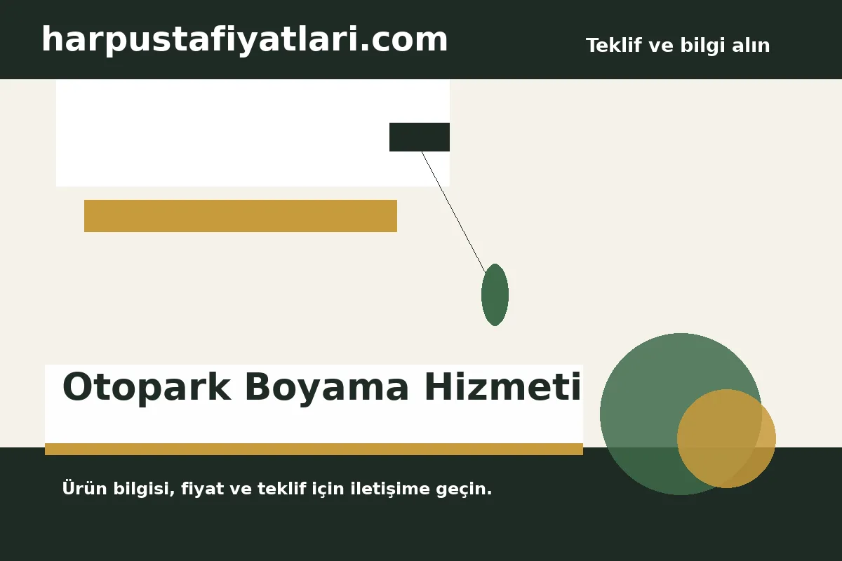 Otopark Boyama Hizmeti - Harpuşta Fiyatları