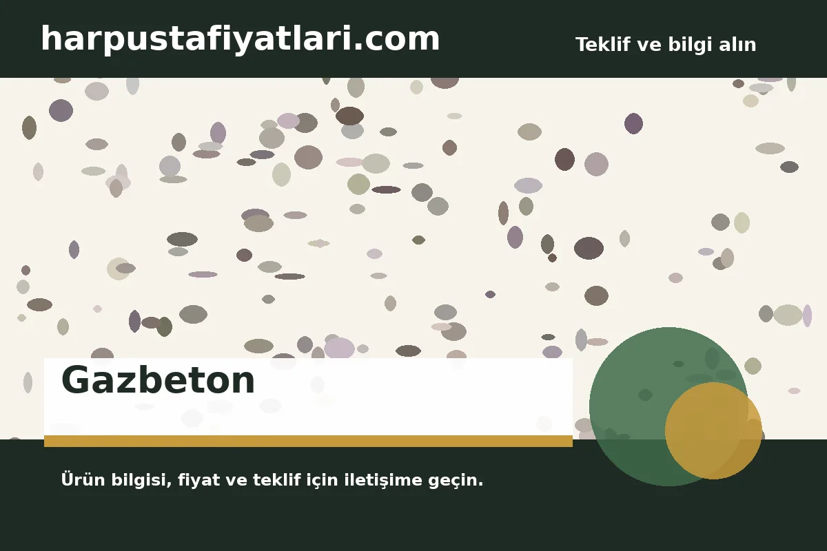Gazbeton ürün banner