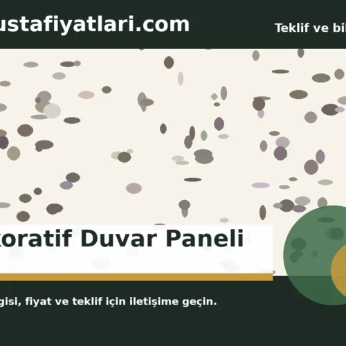 Dekoratif Duvar Paneli - Harpuşta Fiyatları