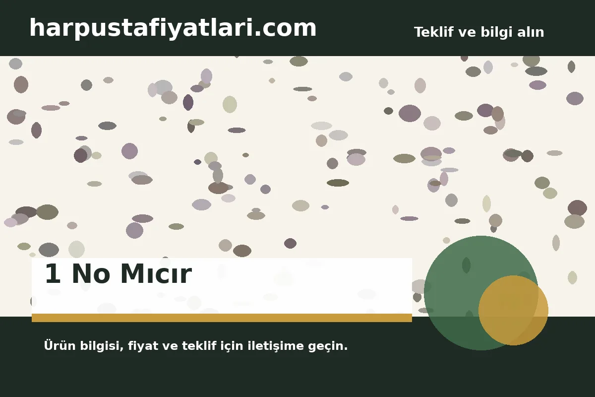 1 No Mıcır ürün banner