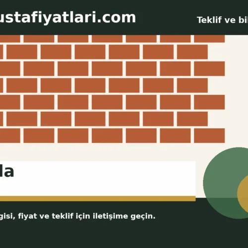Tuğla - Harpuşta Fiyatları