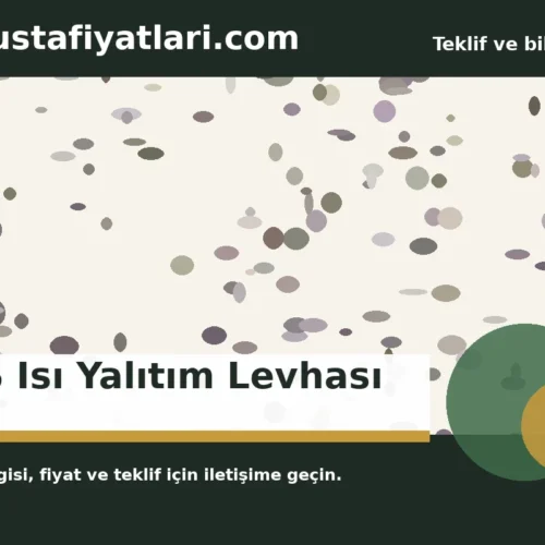 XPS Isı Yalıtım Levhası - Harpuşta Fiyatları