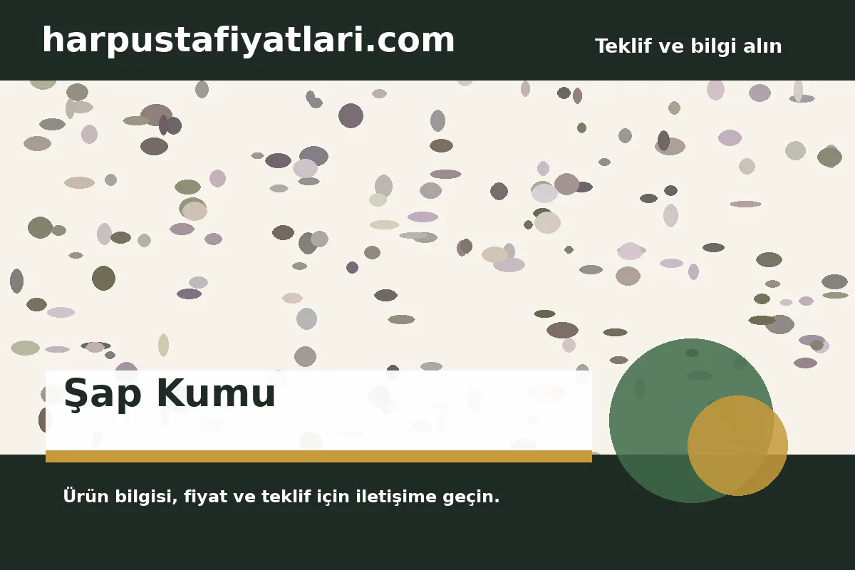 Şap Kumu ürün banner