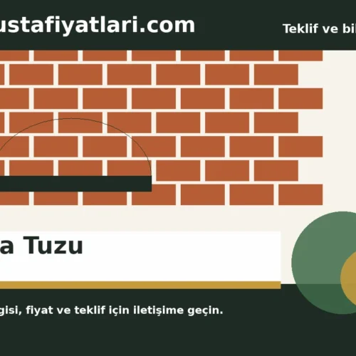 Kaya Tuzu - Harpuşta Fiyatları
