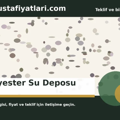 Polyester Su Deposu - Harpuşta Fiyatları