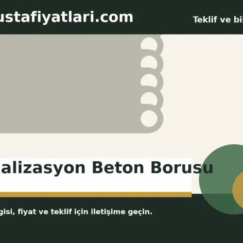 Kanalizasyon Beton Borusu - Harpuşta Fiyatları