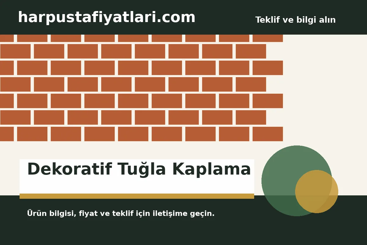 Dekoratif Tuğla Kaplama ürün banner