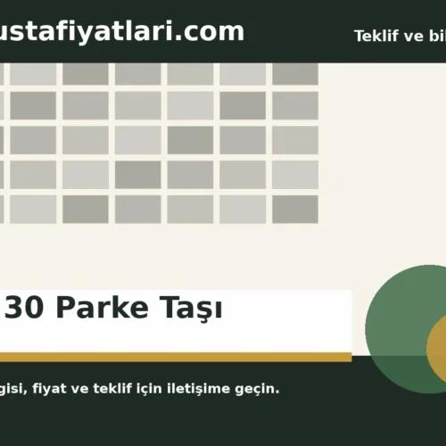 15×30 Parke Taşı - Harpuşta Fiyatları