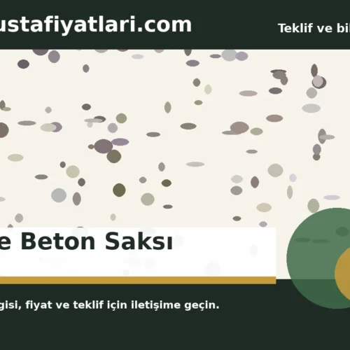 Kare Beton Saksı - Harpuşta Fiyatları