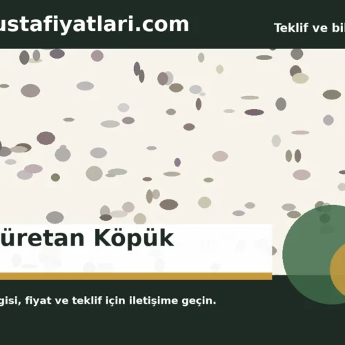 Poliüretan Köpük - Harpuşta Fiyatları