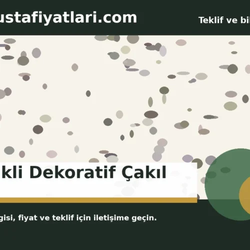 Renkli Dekoratif Çakıl - Harpuşta Fiyatları