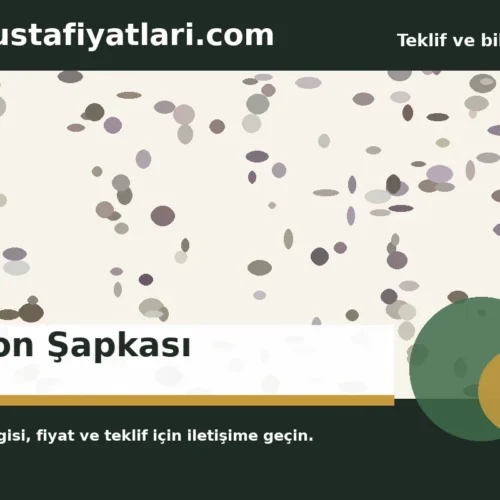 Kolon Şapkası - Harpuşta Fiyatları
