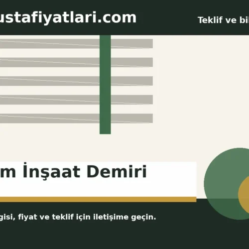 8 mm İnşaat Demiri - Harpuşta Fiyatları