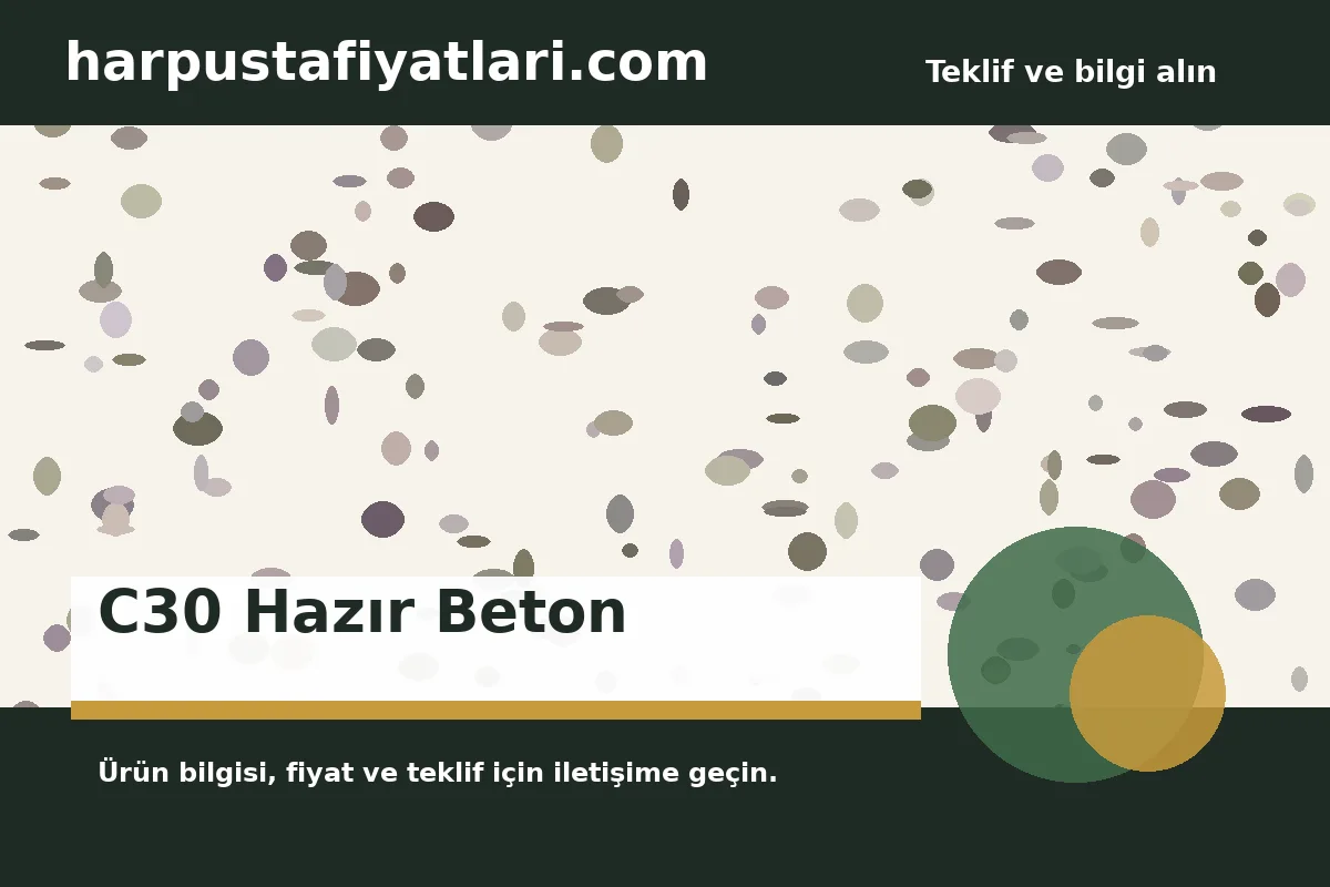 C30 Hazır Beton ürün banner