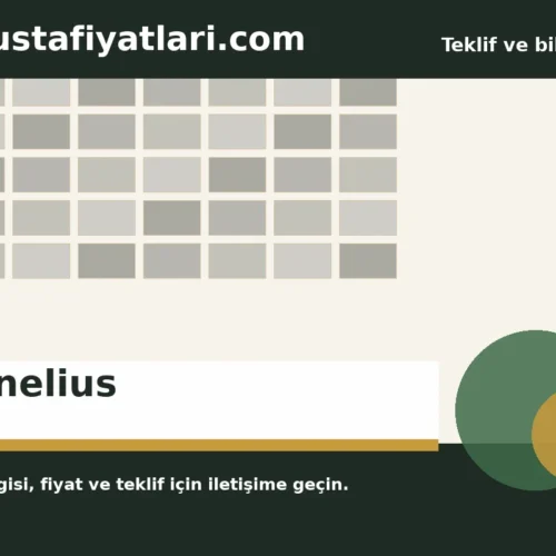 Cornelius - Harpuşta Fiyatları