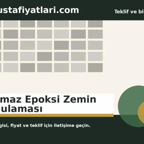 Kaymaz Epoksi Zemin Uygulaması - Harpuşta Fiyatları
