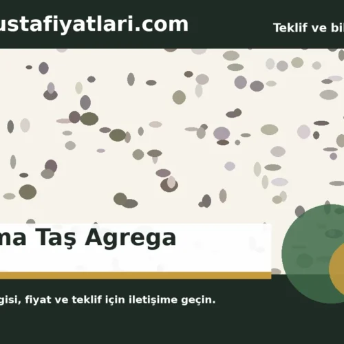 Kırma Taş Agrega - Harpuşta Fiyatları