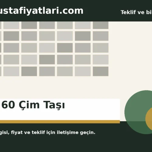 40×60 Çim Taşı - Harpuşta Fiyatları