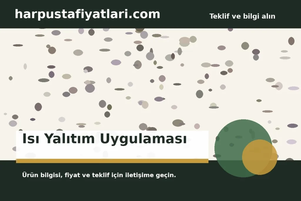 Isı Yalıtım Uygulaması ürün banner