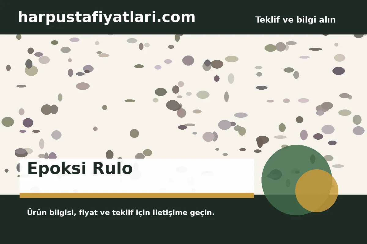 Epoksi Rulo ürün banner