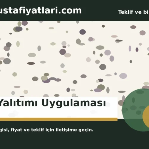 Su Yalıtımı Uygulaması - Harpuşta Fiyatları