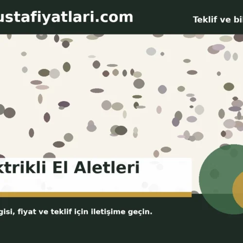 Elektrikli El Aletleri - Harpuşta Fiyatları