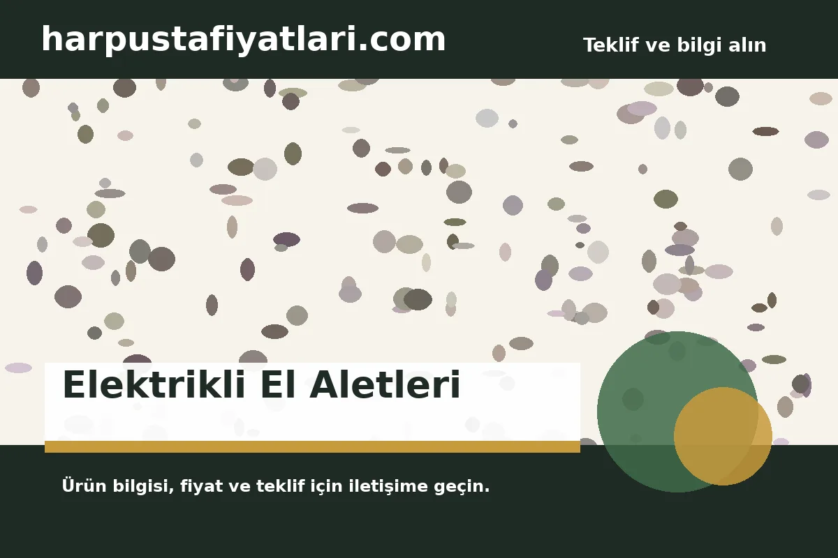 Elektrikli El Aletleri ürün banner