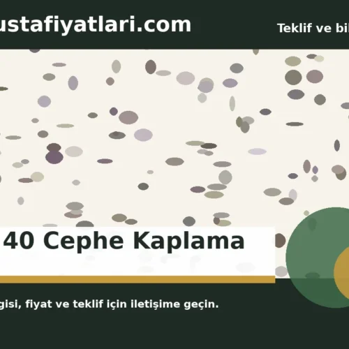15×40 Cephe Kaplama - Harpuşta Fiyatları