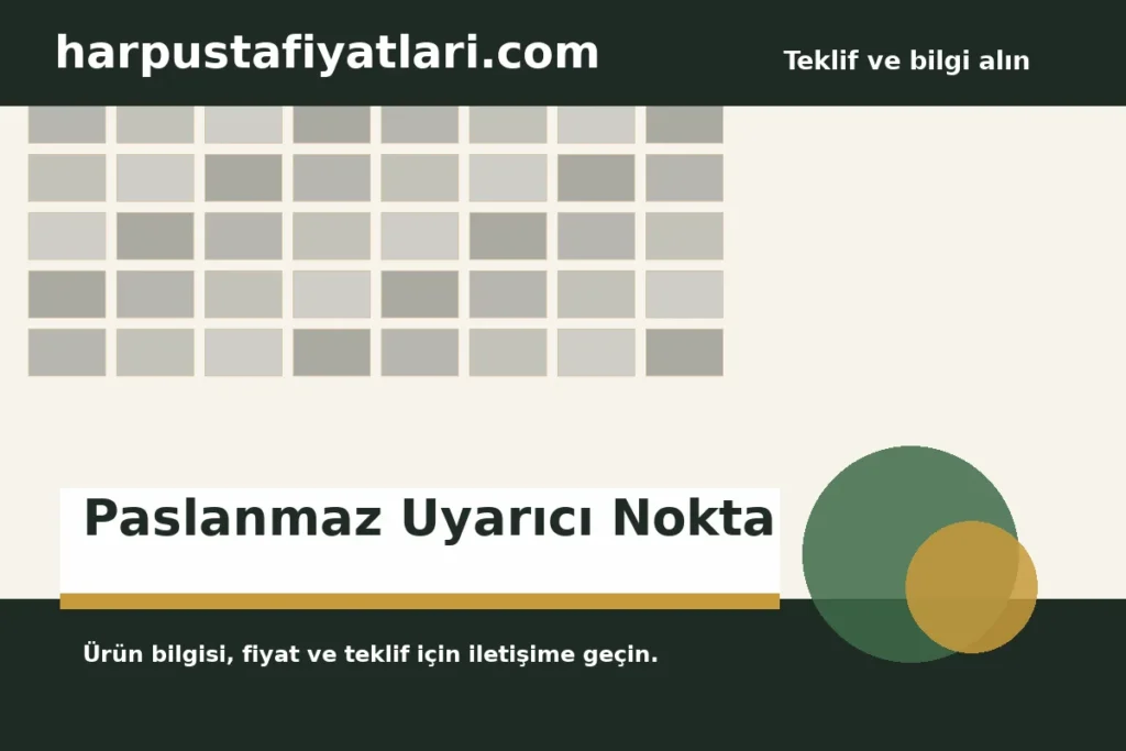 Paslanmaz Uyarıcı Nokta ürün banner