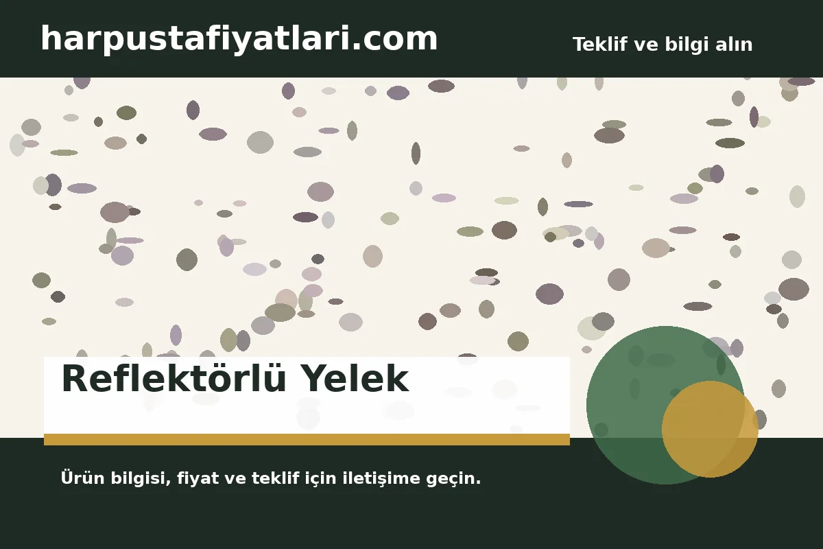 Reflektörlü Yelek ürün banner