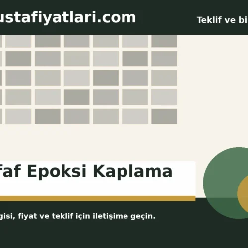 Şeffaf Epoksi Kaplama - Harpuşta Fiyatları