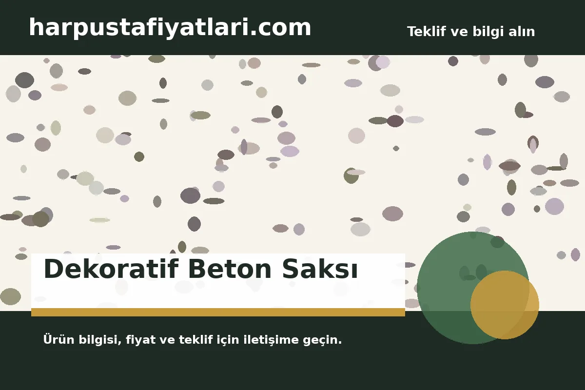 Dekoratif Beton Saksı ürün banner