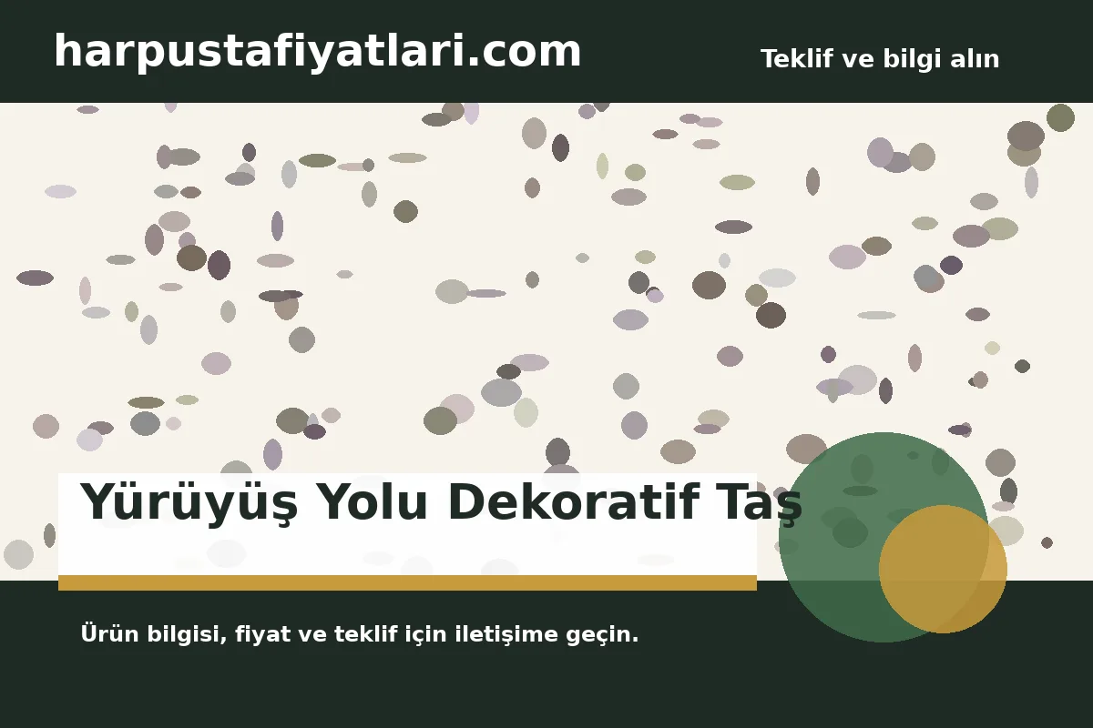Yürüyüş Yolu Dekoratif Taş ürün banner