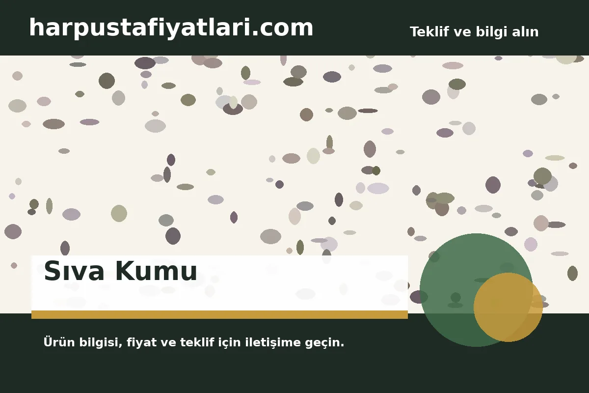 Sıva Kumu ürün banner