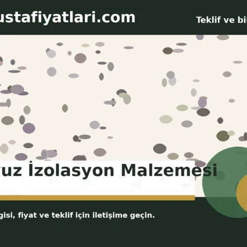 Havuz İzolasyon Malzemesi - Harpuşta Fiyatları