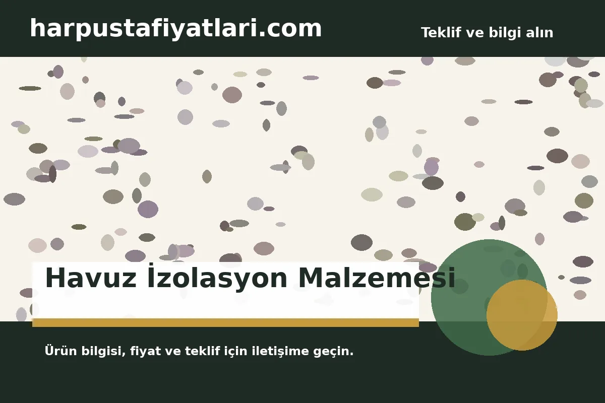 Havuz İzolasyon Malzemesi ürün banner