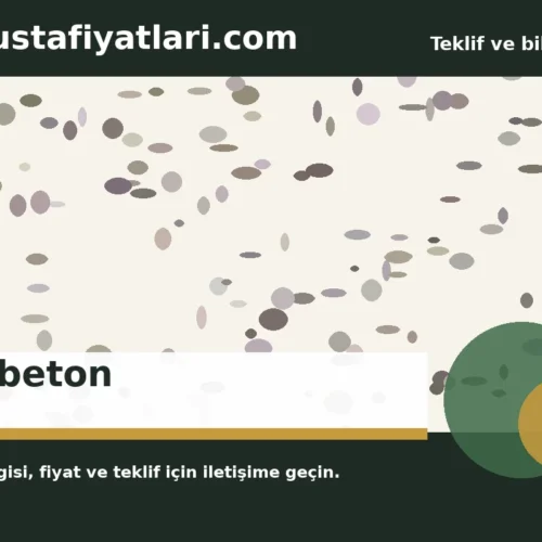 Grobeton - Harpuşta Fiyatları