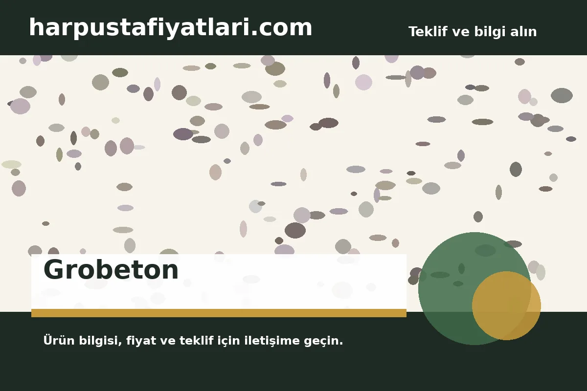 Grobeton ürün banner