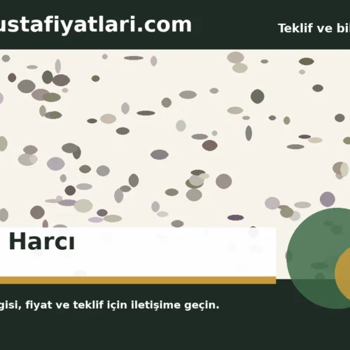 Şap Harcı - Harpuşta Fiyatları