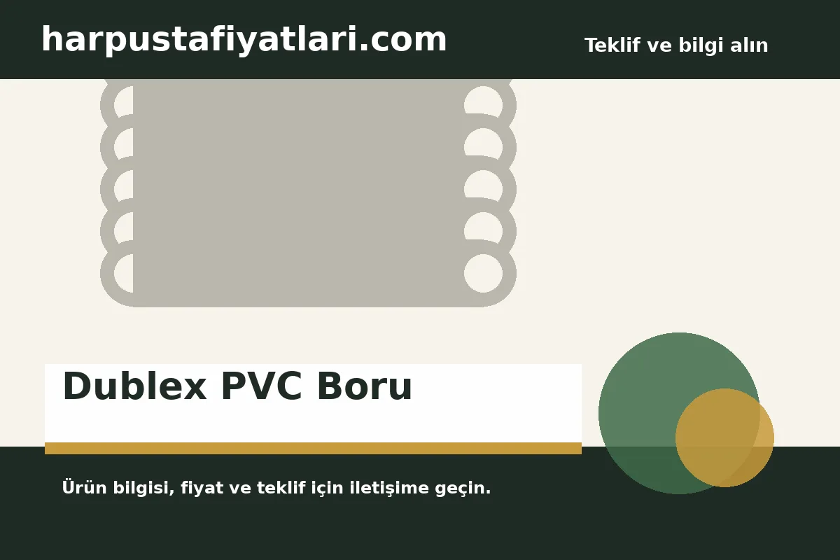 Dublex PVC Boru ürün banner