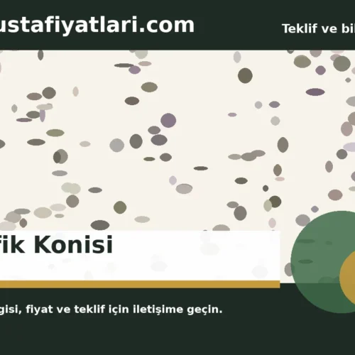 Trafik Konisi - Harpuşta Fiyatları