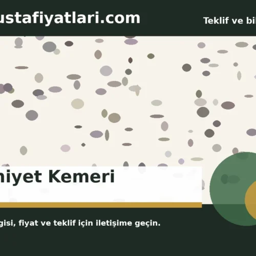 Emniyet Kemeri - Harpuşta Fiyatları