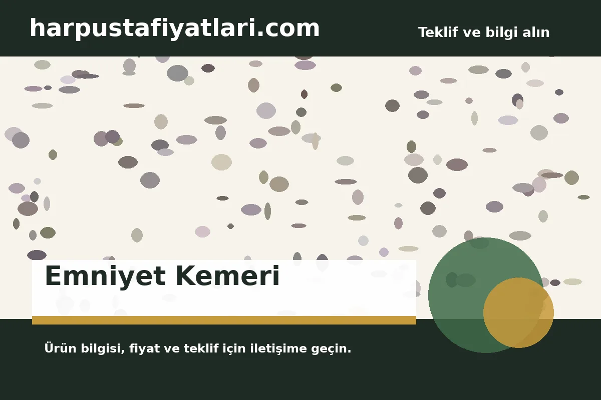 Emniyet Kemeri ürün banner
