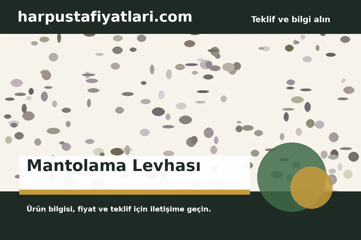 Mantolama Levhası ürün banner