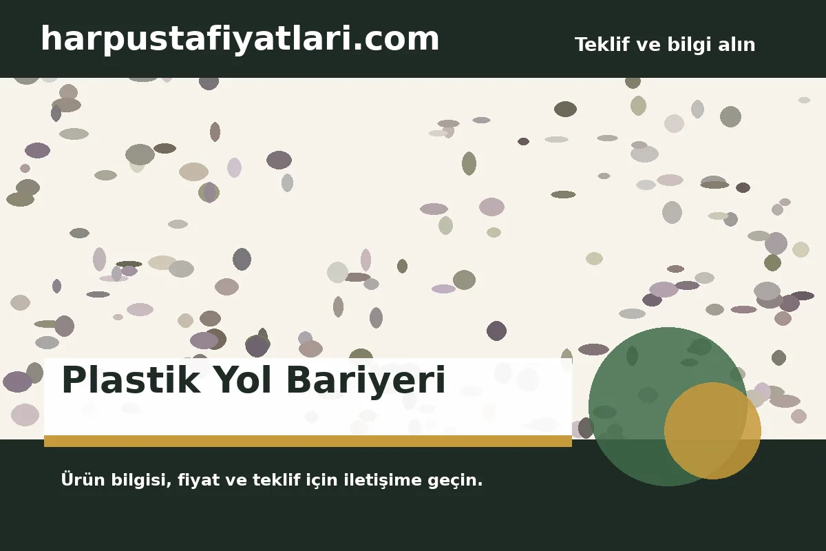 Plastik Yol Bariyeri ürün banner