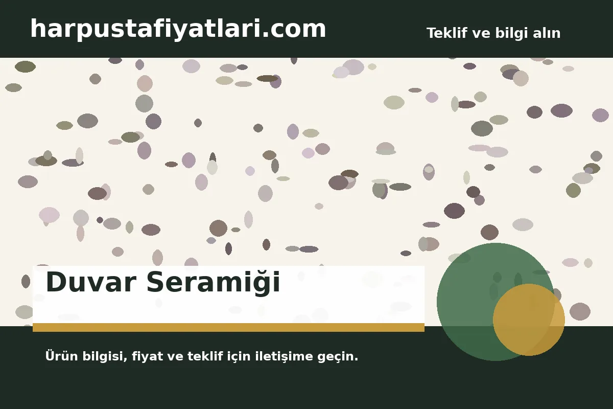 Duvar Seramiği ürün banner