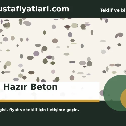 C20 Hazır Beton - Harpuşta Fiyatları